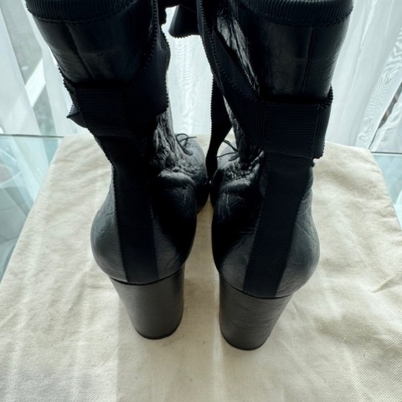 VALENTINO Boots 'NEW' - Ballerina Black Lace-Up - EU 37 - Picture 9 of 15